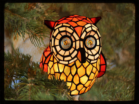Owl of glass